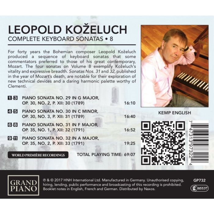 Koželuch: Keyboard Sonatas Vol. 8 - slide-1