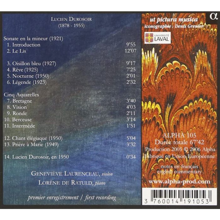 DUROSOIR: Musique pour violon et piano - slide-1