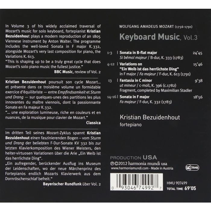 Mozart: Keyboard Music vol. 3 - slide-1