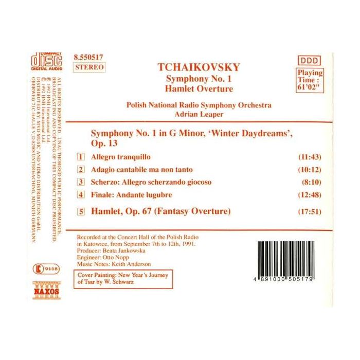 TCHAIKOVSKY: Symphony No. 1 - slide-1