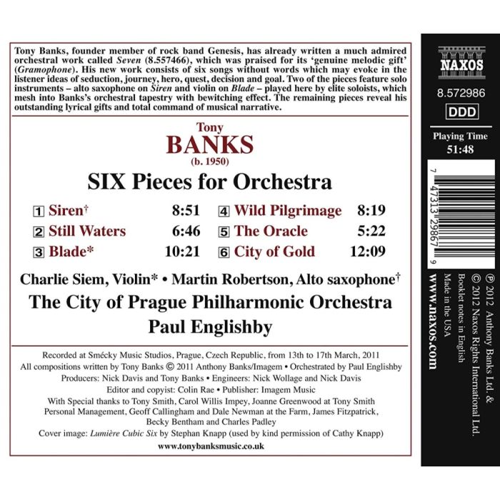 Banks: Six Pieces for Orchestra - slide-1