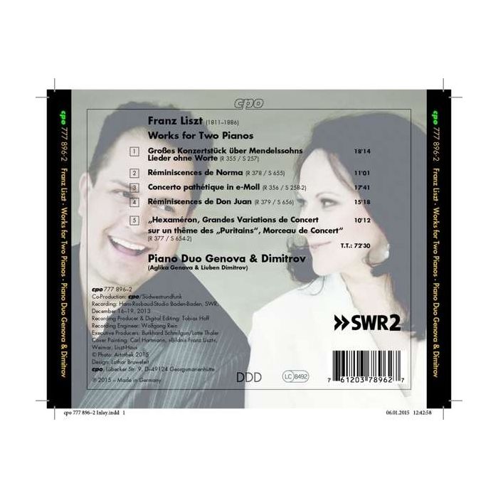 Liszt: Works for Two Pianos - slide-1