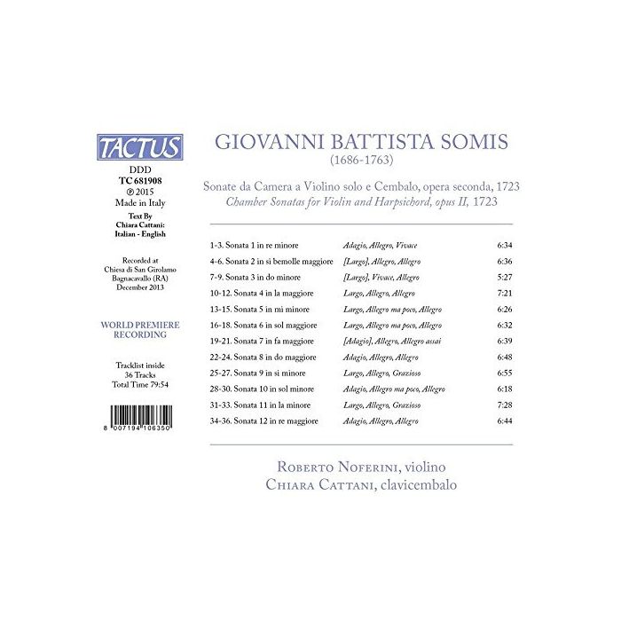 Somis: Sonata da Camera Opus II - slide-1