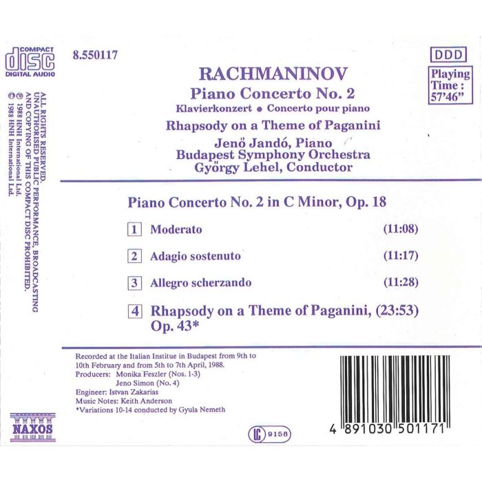 RACHMANINOV: Piano Concerto No. 2 - slide-1