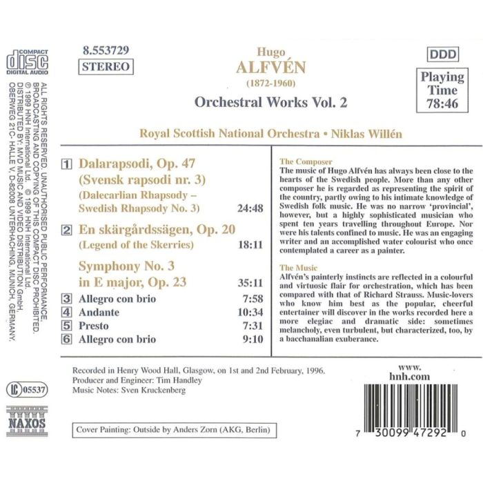 ALFVEN: Symphony No. 3, Legend of the Skerries - slide-1