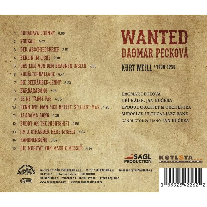 Wanted - Dagmar Pecková sings Kurt Weill - slide-1
