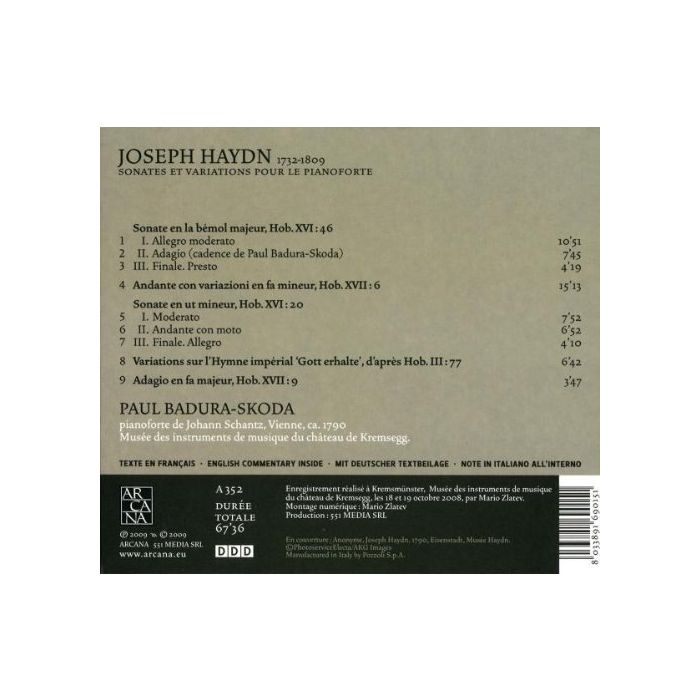 Haydn: Sonates et Variations pour le pianoforte - slide-1