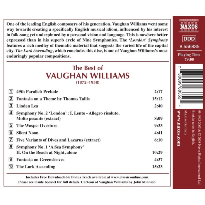 THE BEST OF VAUGHAN WILLIAMS - slide-1