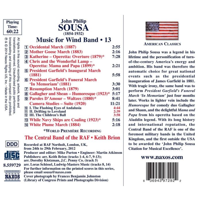 Sousa: Music for Wind Band Vol. 13 - slide-1
