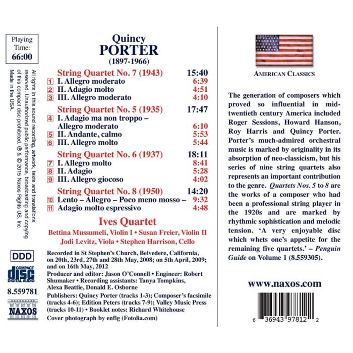 PorterPorter, Quincy: String Quartets Nos. 5 - 8 - slide-1