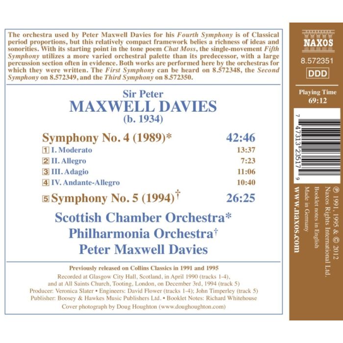 Maxwell Davies: Symphonies Nos. 4 and 5 - slide-1