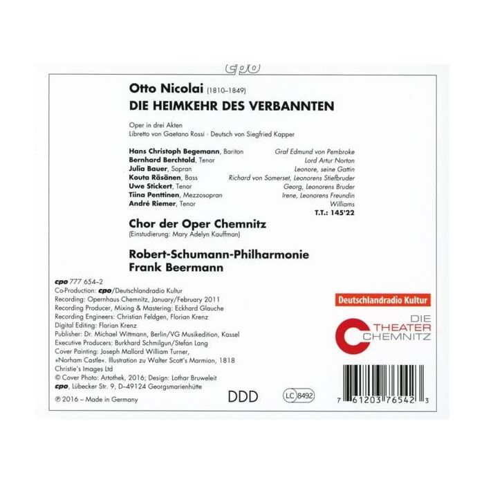 Nicolai: Die Heimkehr des Verbannten, Opera in 3 acts - slide-1