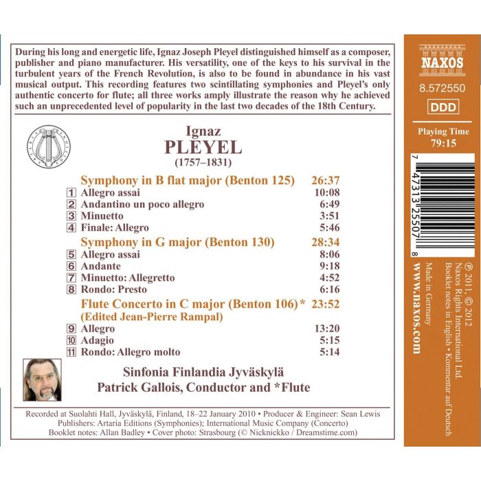 Pleyel: Symphonies, Flute Concerto - slide-1
