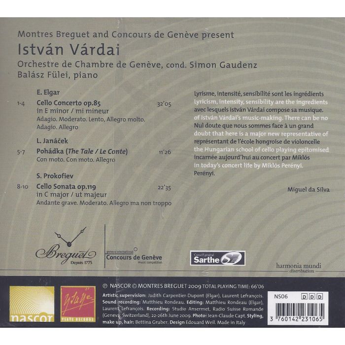 Elgar: Cello Concerto Op.85 / Janacek: The Tale / Prokofiev: Cello Sonata Op.119 - slide-1