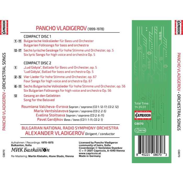 Vladigerov: Orchestral Songs - slide-1