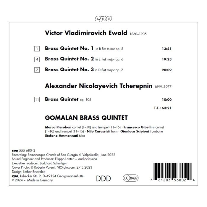 Tcherepnin & Ewald: Brass Quintets - slide-1