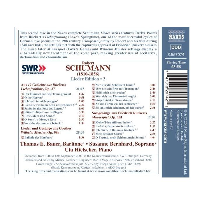 SCHUMANN: Lieder edition 2 - slide-1