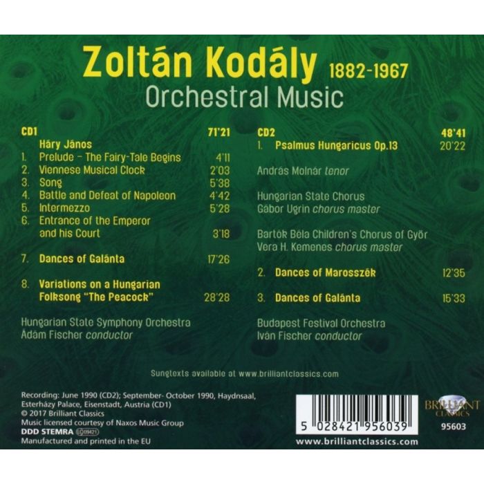 Kodály: Orchestral Music - slide-1