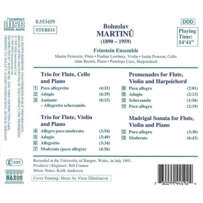 MARTINU: Flute Trios, ... - slide-1