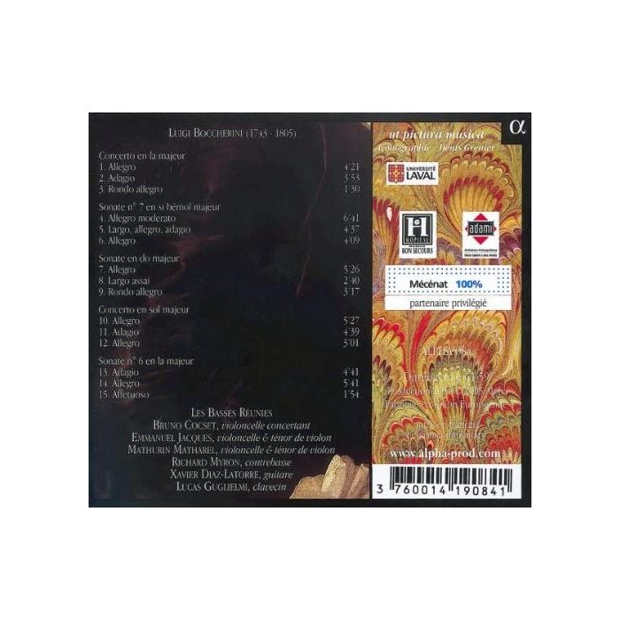 BOCCHERINI: Sonates et concertos - slide-1