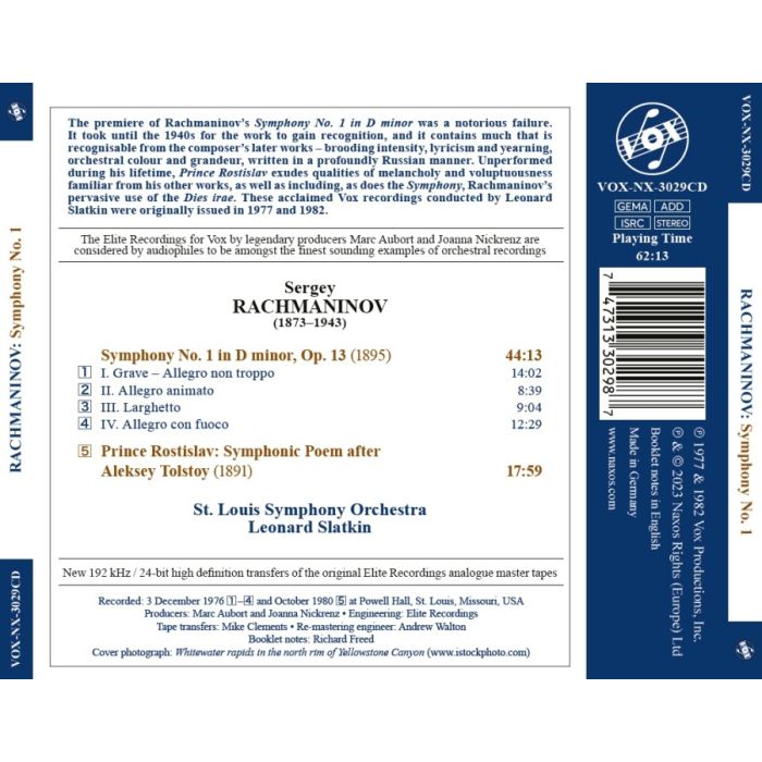 Rachmaninov: Symphony No. 1; Prince Rostislav - slide-1
