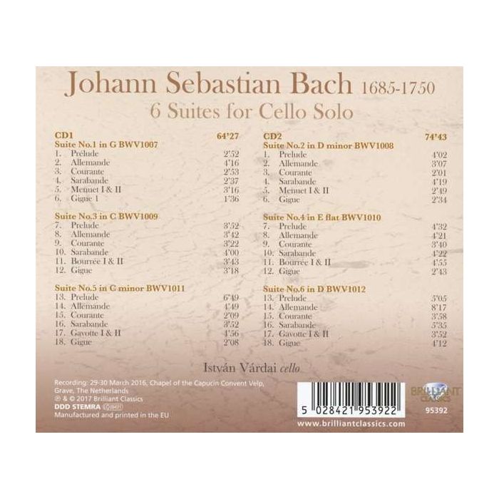 Bach: 6 Suites for Cello Solo - slide-1