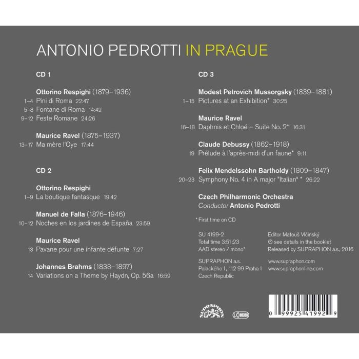 Pedrotti, Antonio in Prague - Respighi; Ravel; Mussorgsky; Debussy; Brahms; de Falla; ... - slide-1