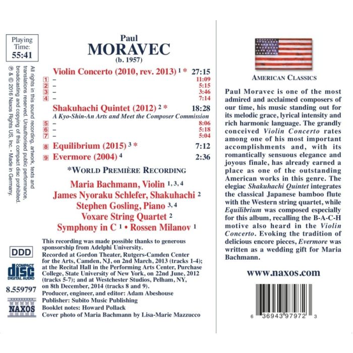 Moravec: Violin Concerto, Shakuhachi, Quintet; Equilibrium; Evermore - slide-1