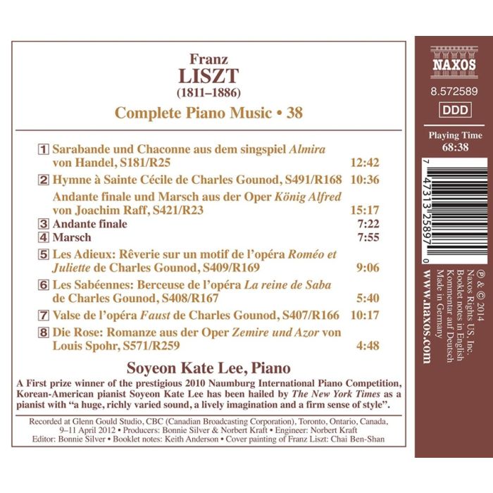 Liszt: Complete Piano Music Vol. 38 - Transcriptions & Arrangements - slide-1