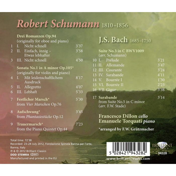 Schumann: Music for Cello & Piano Vol. 2 - slide-1