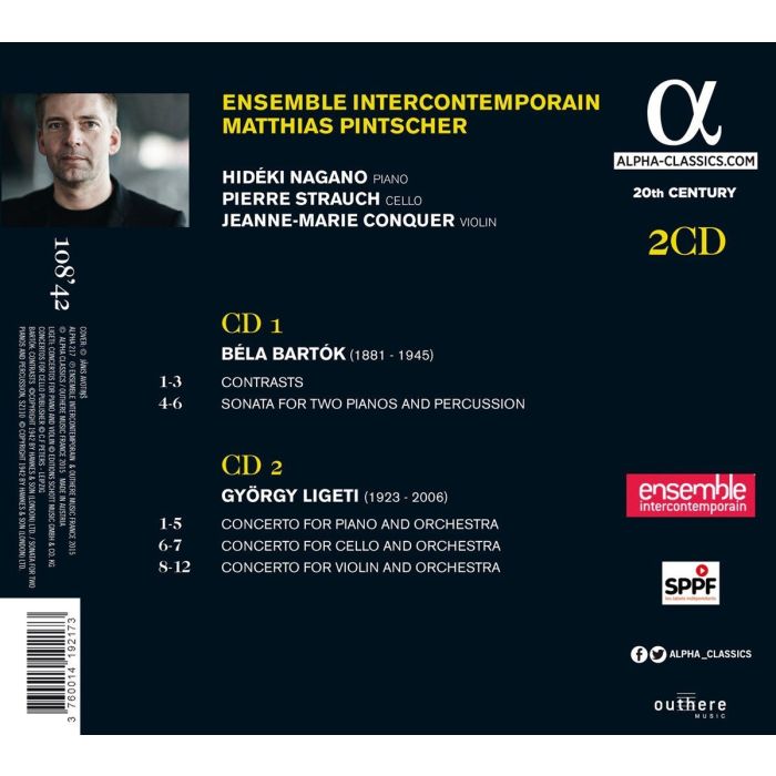 BARTOK: Contrasts/ LIGETI: Concertos - slide-1