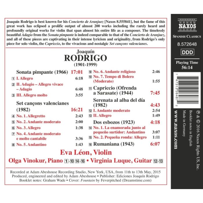 Rodrigo: Chamber Music with Violin - slide-1