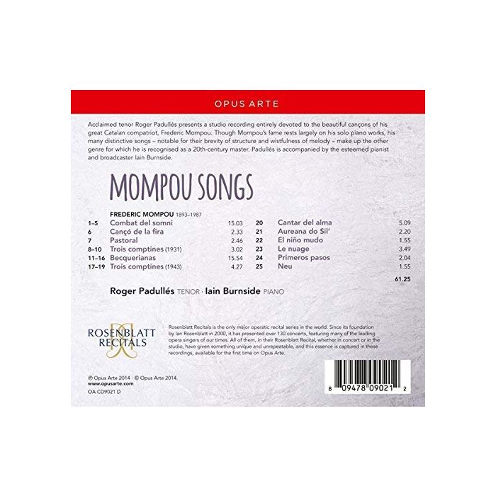 Mompou: Songs - slide-1