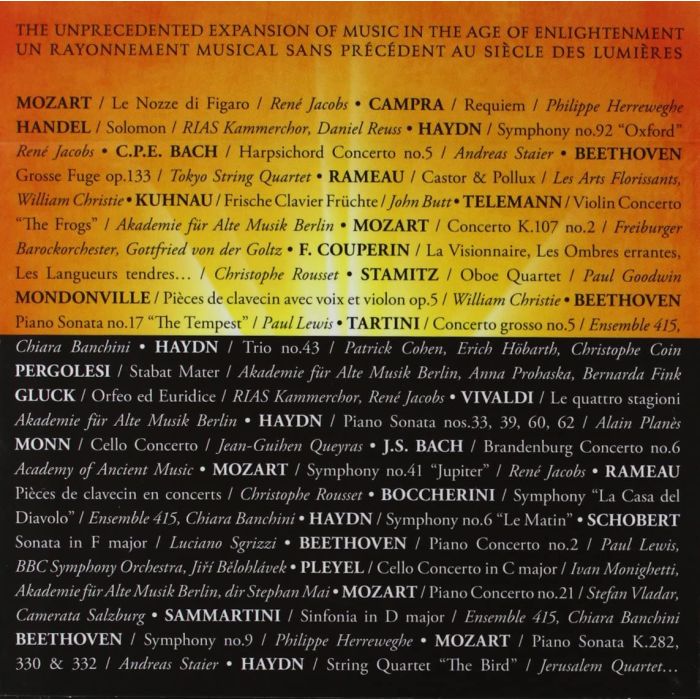 LUMIERES - muzyka wieku oświecenia - od Vivaldiego do Beethovena, m.in. Mozart: Le Nozze di Figaro, Gluck: Orfeo ed Euridice, Rameau: Castor & Pollux, Handel: Solomon - kompletne nagrania - slide-1