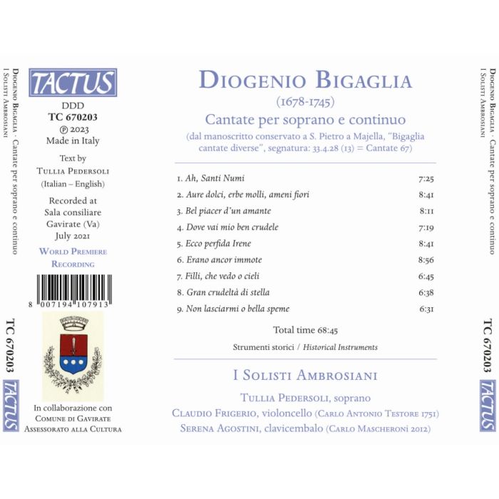 Bigaglia: Cantatas for soprano and continuo - slide-1