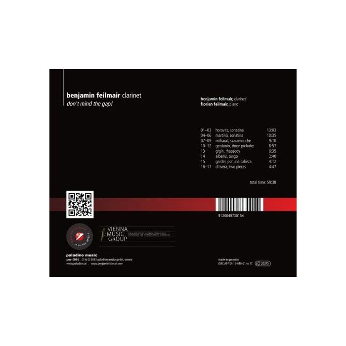 Horovitz, Martinu, Milhaud, Gershwin, Grgin, Albeniz, Gardel, D’Rivera: Works for Clarinet and Piano - slide-1