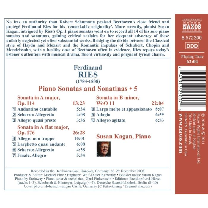 Ries: Piano Sonatas and Sonatinas Vol. 5 - slide-1