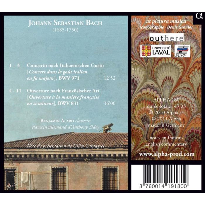BACH: Clavier Übung II - Concerto nach Italiaenischen Gusto & Ouverture nach Französischer Art - slide-1
