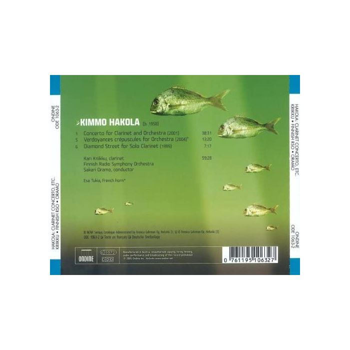 Hakola: Clarinet concerto - slide-1