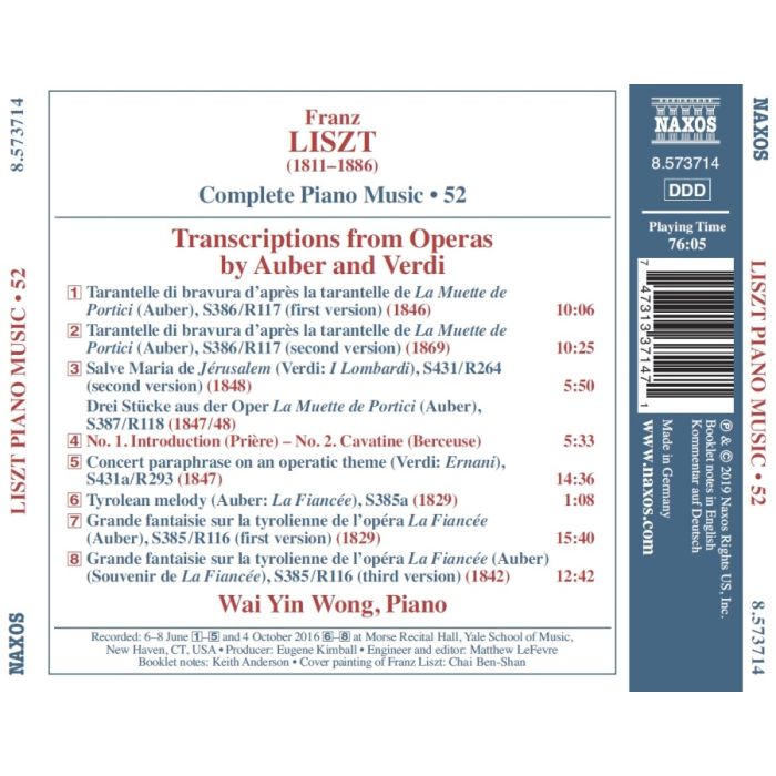 Liszt: Complete Piano Music Vol. 52 - slide-1