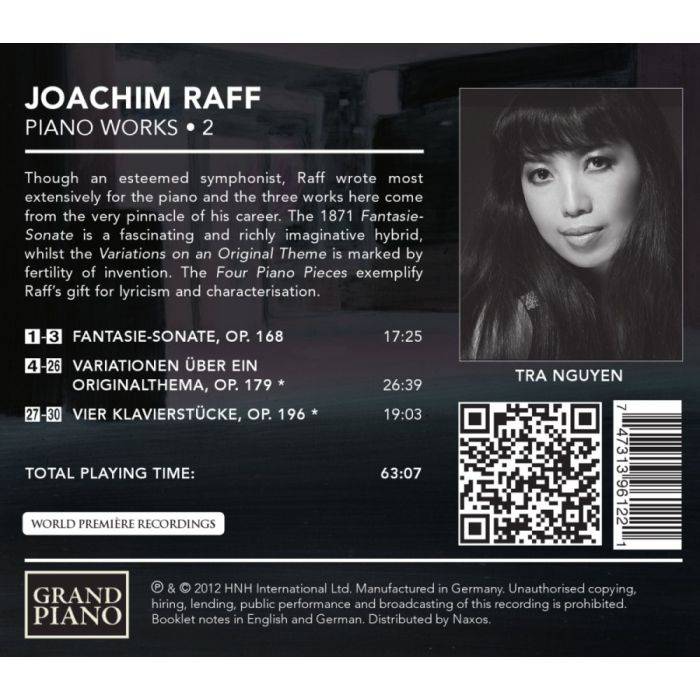 Raff: Piano Works Vol. 2 - Fantasie-Sonate Op. 168, Variationen Op. 179, Vier Klavierstucke Op. 196 - slide-1