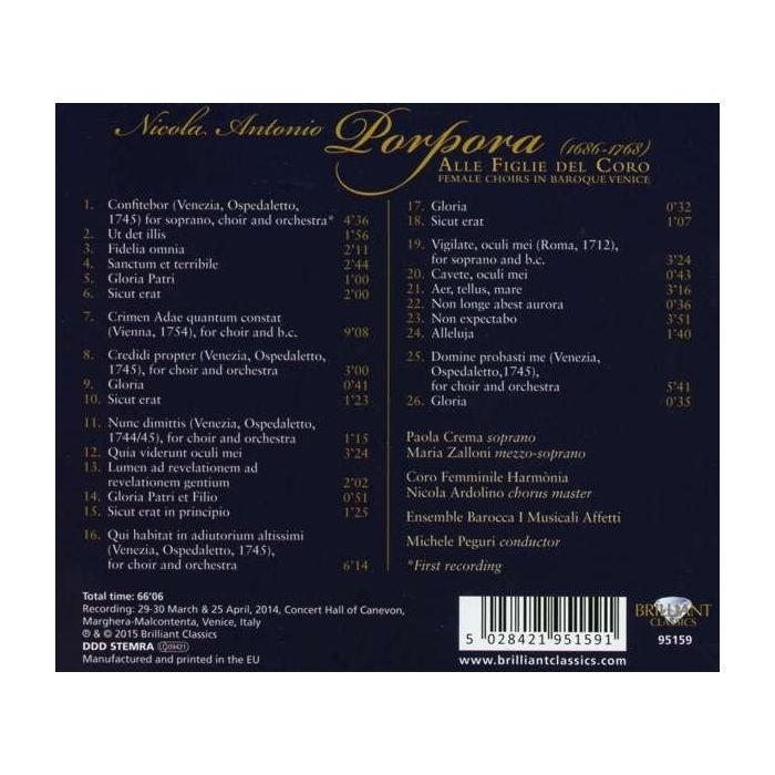 Porpora: Alle Figlie del Coro - slide-1