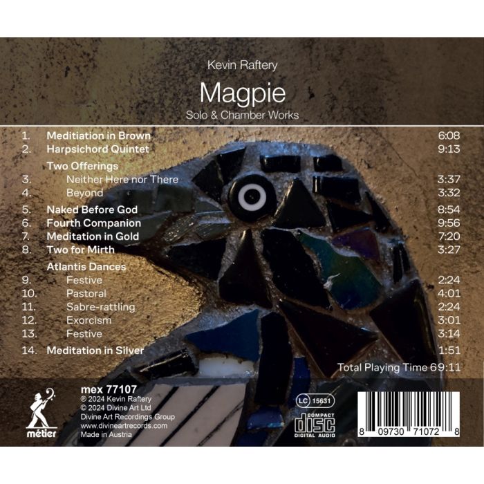 Raftery: Magpie – Solo & Chamber Works - slide-1