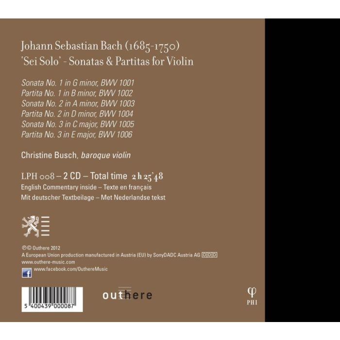 Bach: ‘Sei Solo’ - Sonatas & Partitas for Violin - slide-1