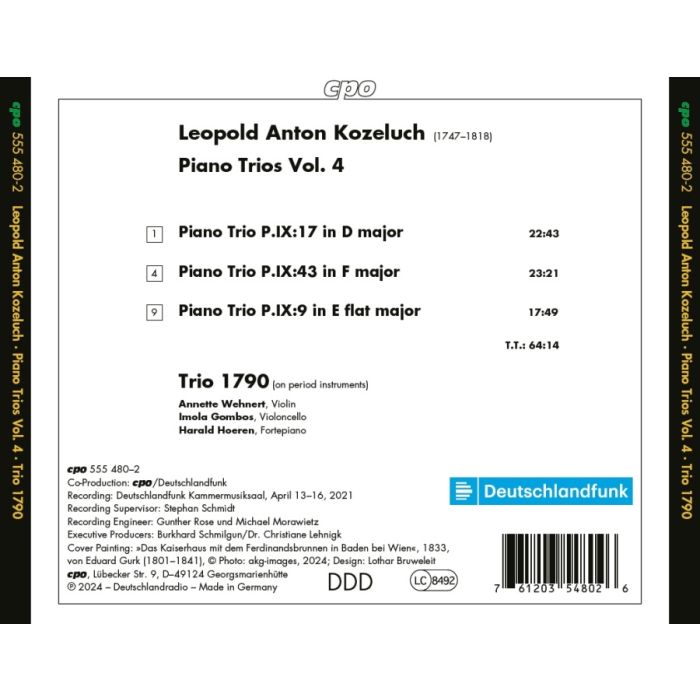 Kozeluch: Piano Trios Vol. 4 - slide-1