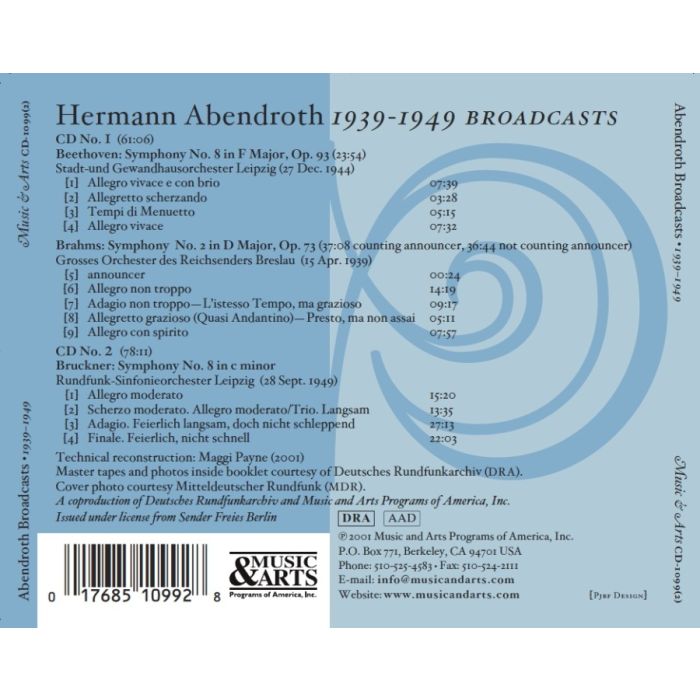 Hermann Abendroth conducts Beethoven, Brahms and Bruckner - slide-1