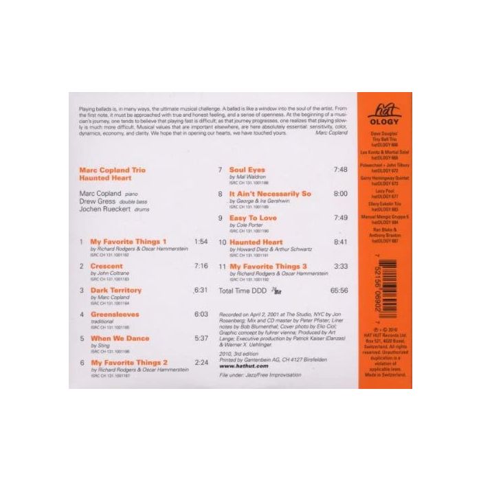 Marc Copland Trio: Haunted Heart - slide-1