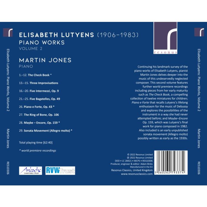 Lutyens: Piano Works Vol. 2 - slide-1