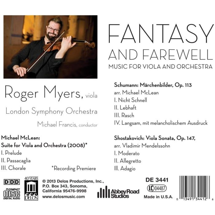 Fantasy and Farewell: Music for Viola and Orchestra - slide-1