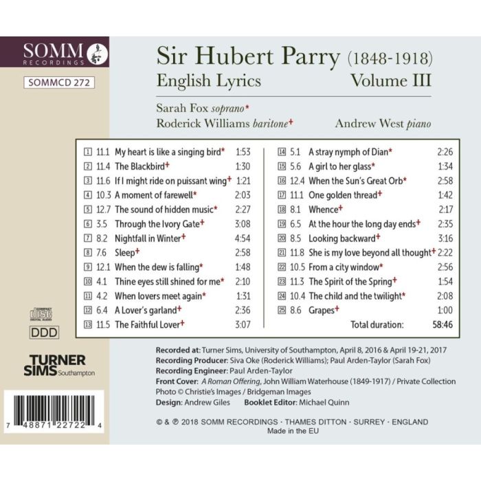 Parry: 12 Sets of English Lyrics Vol. III - slide-1